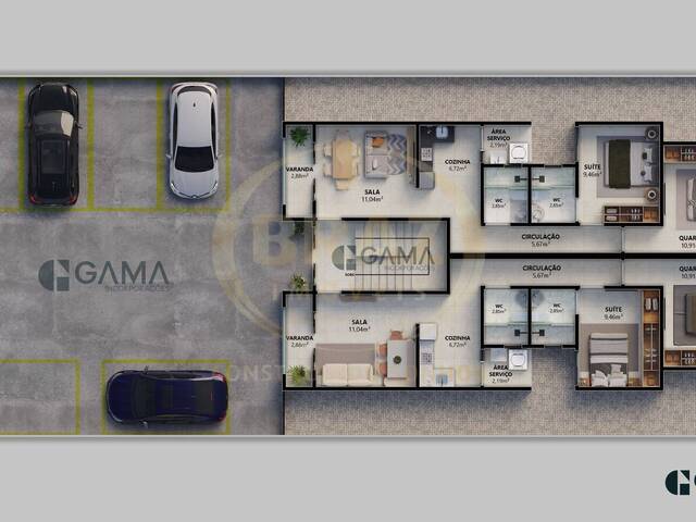 #832 - Apartamento para Venda em Luziânia - GO - 2